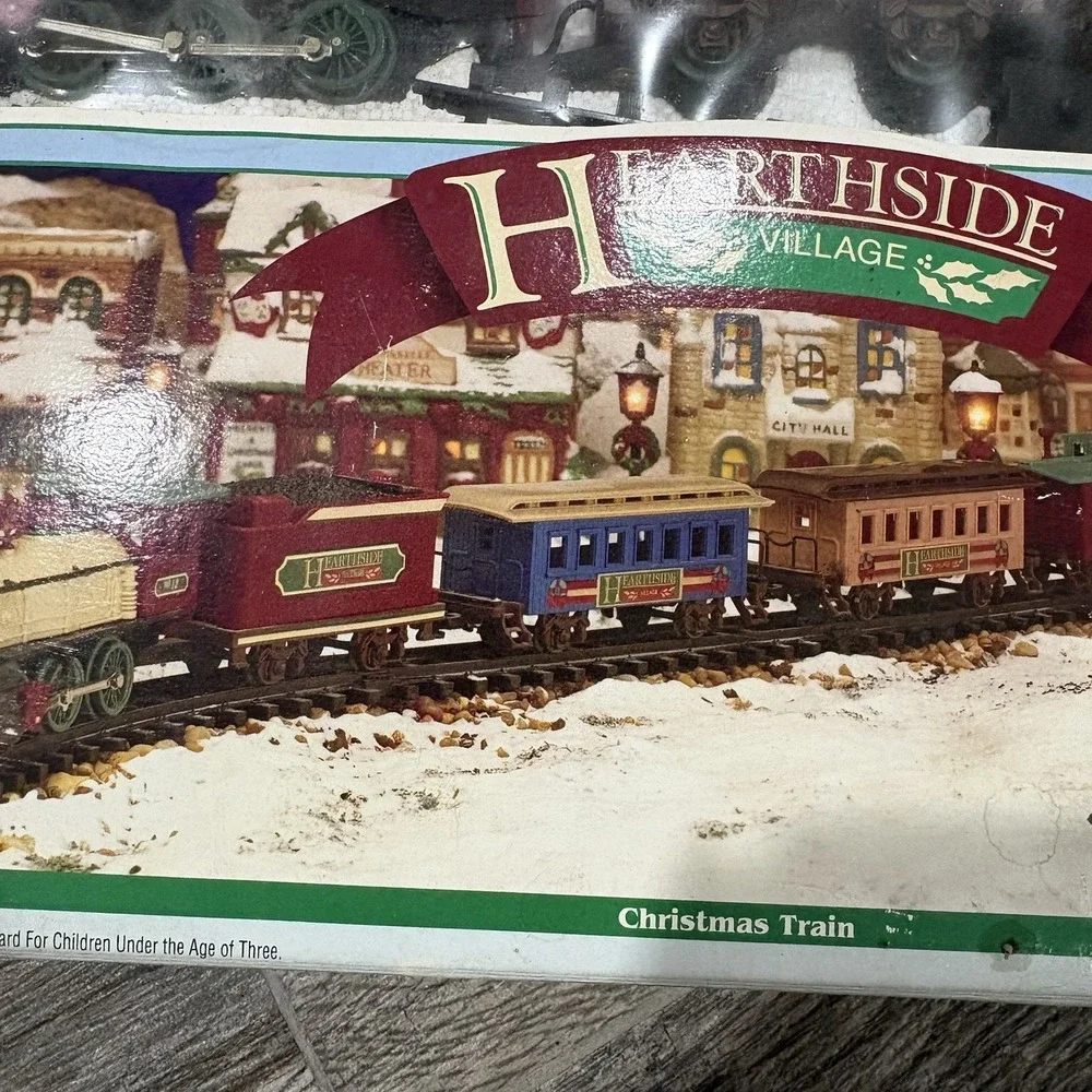 Vtg New Bright Hearthside Village Holiday Christmas Train No. 173 1994 Works